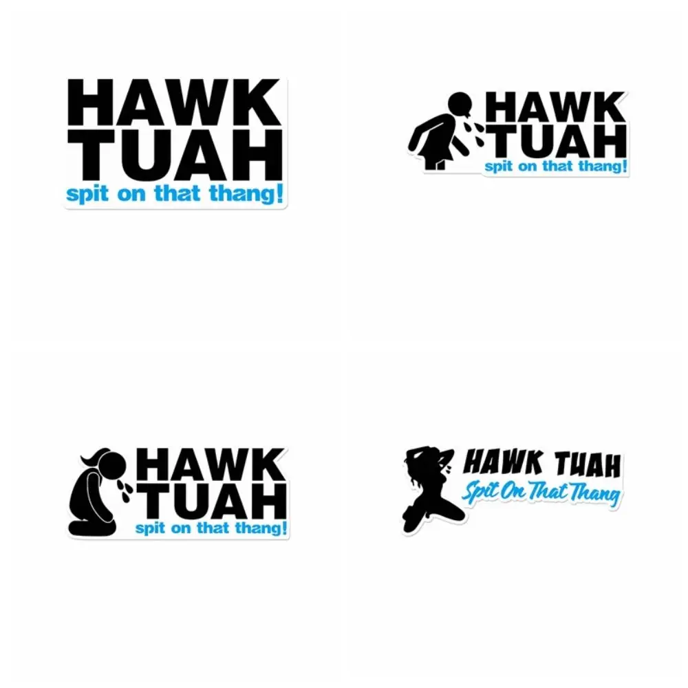 Fashion Hawk Tuah Spit On That Thang Car Stickers Funny Waterproof Car Back Vision Glass Stickers Removable Self-adhesive