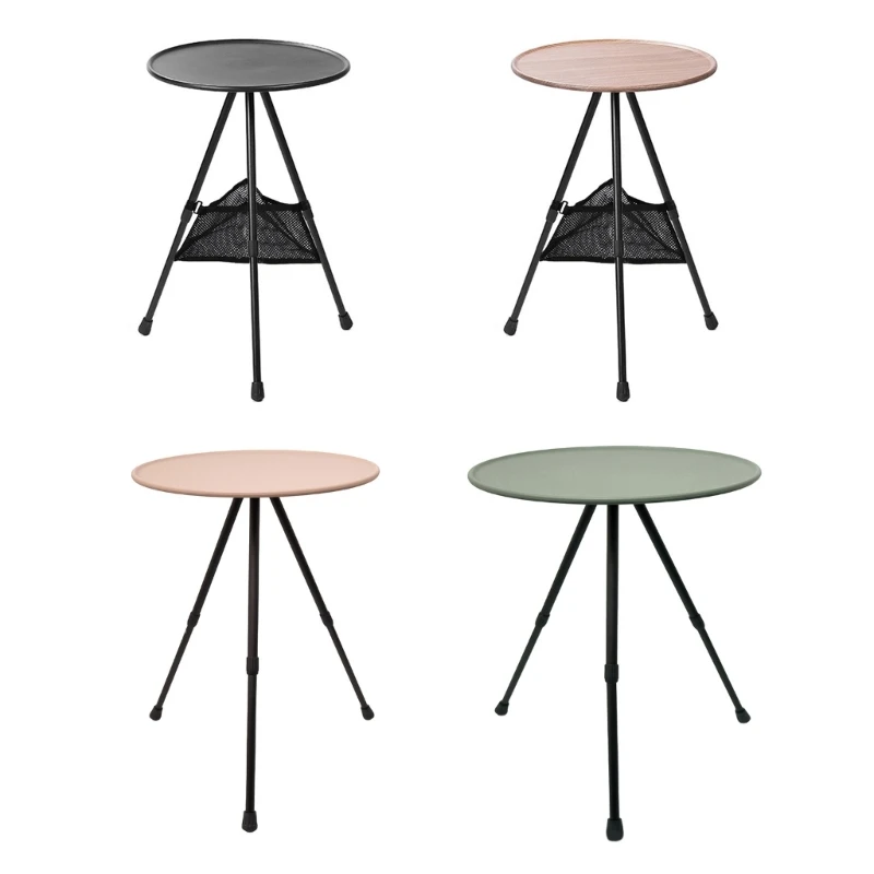 

Telescopic Folding Round Table Outdoor Three-legged Dining Table Portable