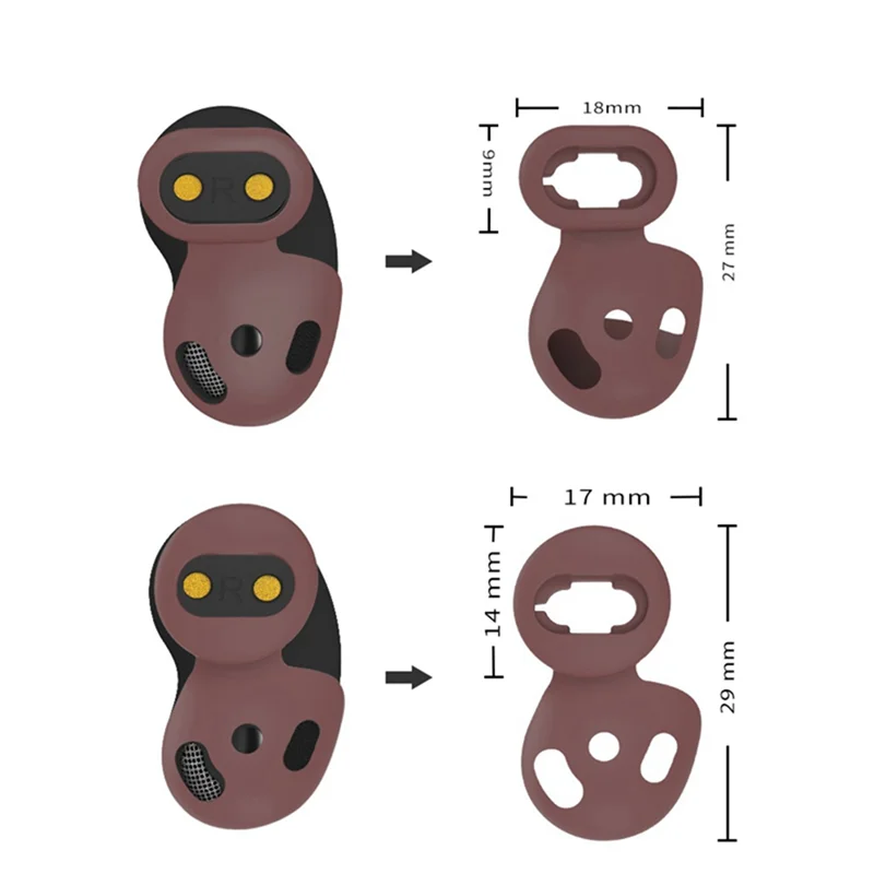 

Small Earplugs For Samsung Galaxy Buds Live 8 Pair Of Replacement Earplug Non-Slip Earplug Ear Buds Cushion