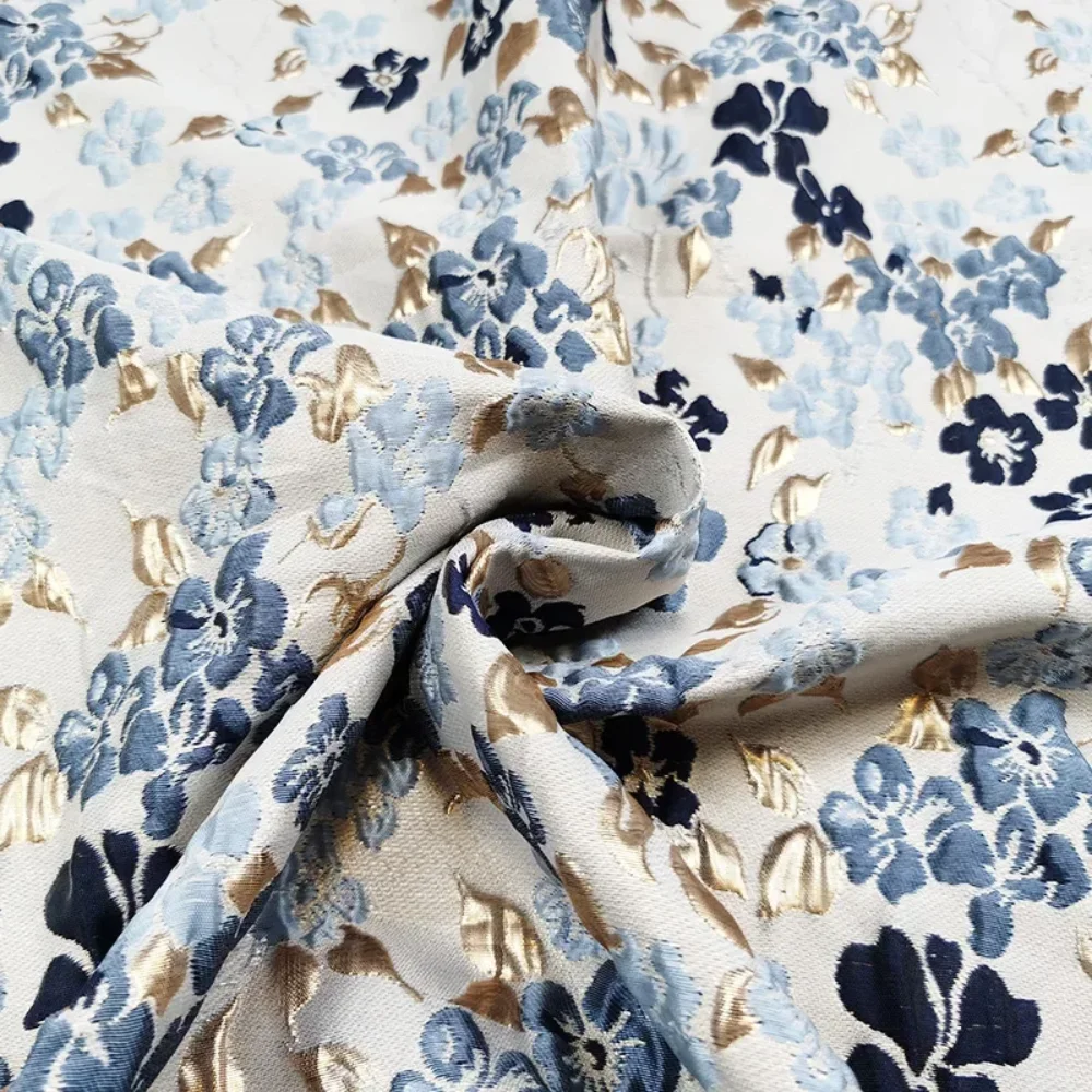 Tela Jacquard estilo francés, vestido de alta costura en relieve, traje, brocado, tela de moda, Material de costura Diy por yarda