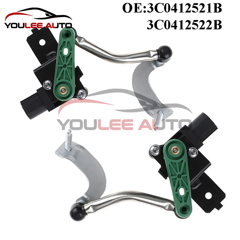 New 3C0412521B 3C0412522B Front Left/Right Headlight Level Sensor For VW Golf Tiguan Passat CC Eos Caddy Audi Q3 Auto Parts