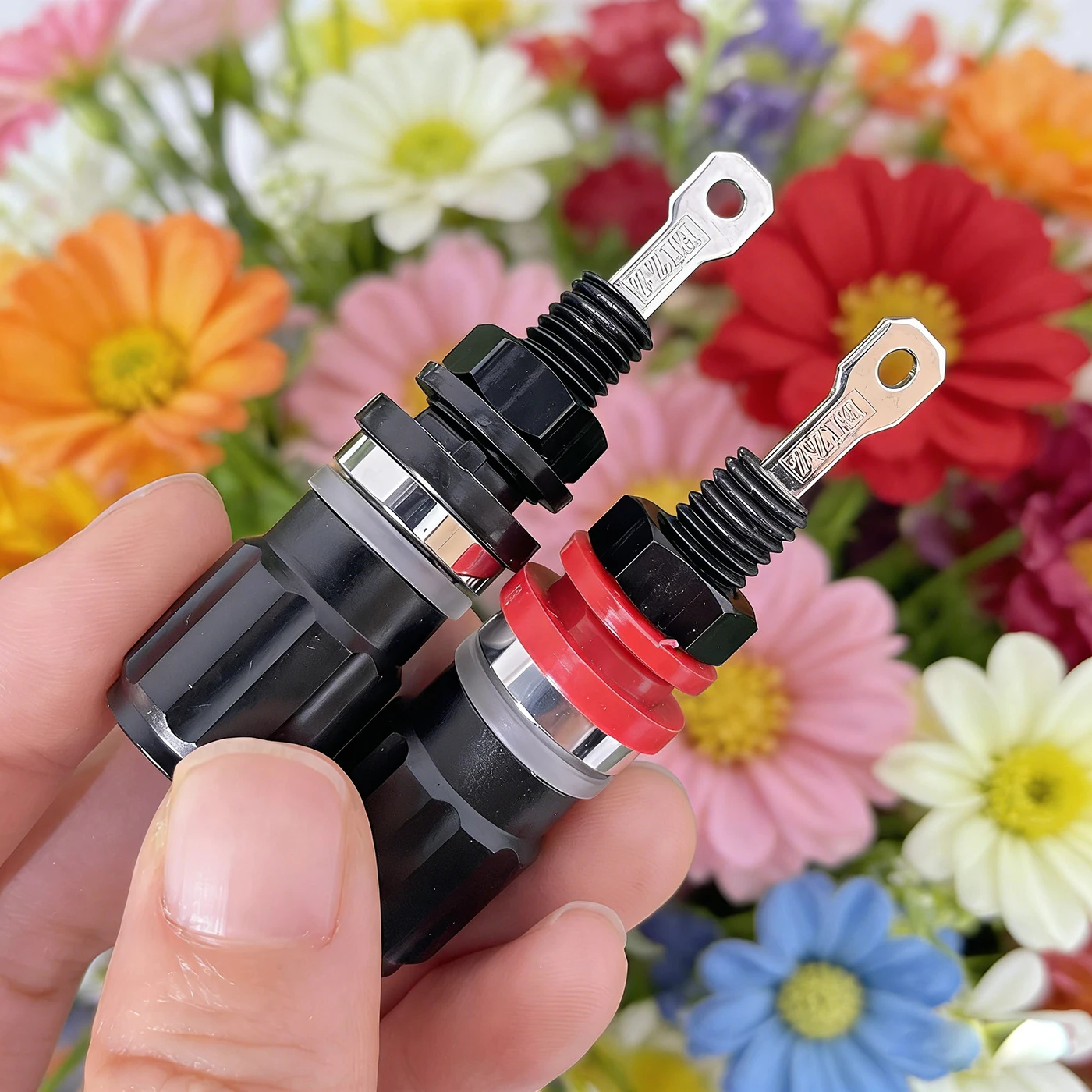 Terminal głośnikowy EIZZ, złącze bananowe, pozłacane 24K, rodowane, wzmacniacz audio HIFI DIY, modele EZ-310, EZ-310A — zdjęcie produktu 4