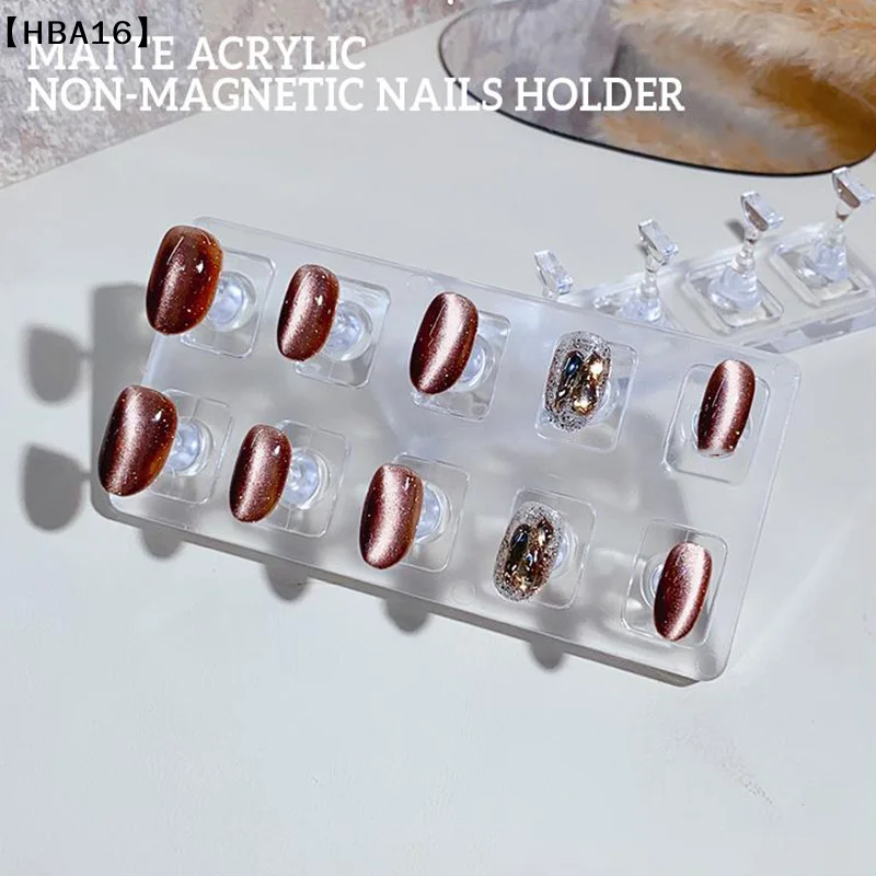 maveraHBA16 Deel1 ensemble affichage d'ongles Non magnétique présentoir d'ongles support de conseils support de pratique d'ongle outils de support de manucure à faire soi-même