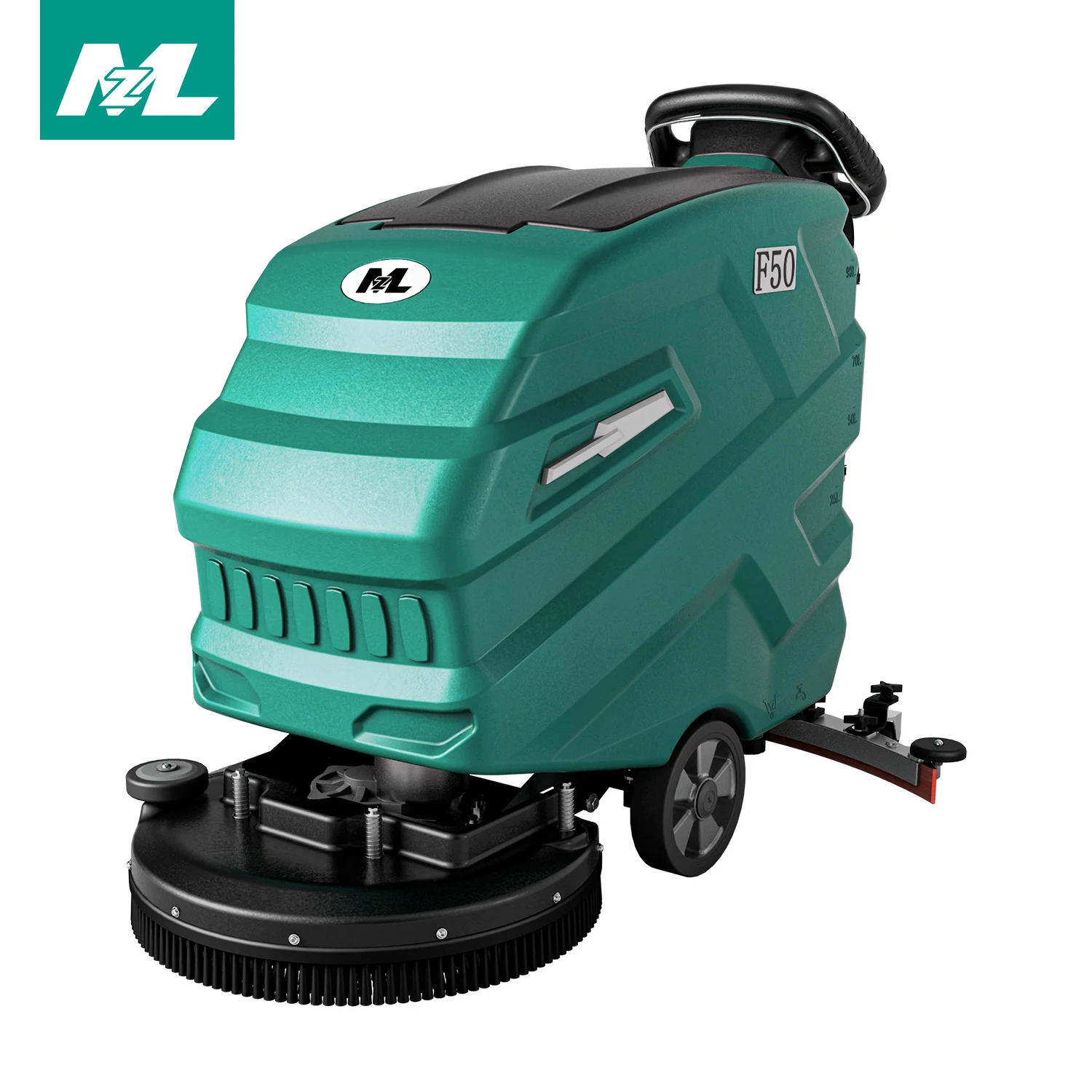 Mazhaoli 90L Large Tank Walk-behind Intelligent Control Automatic Floor Scrubber Machine