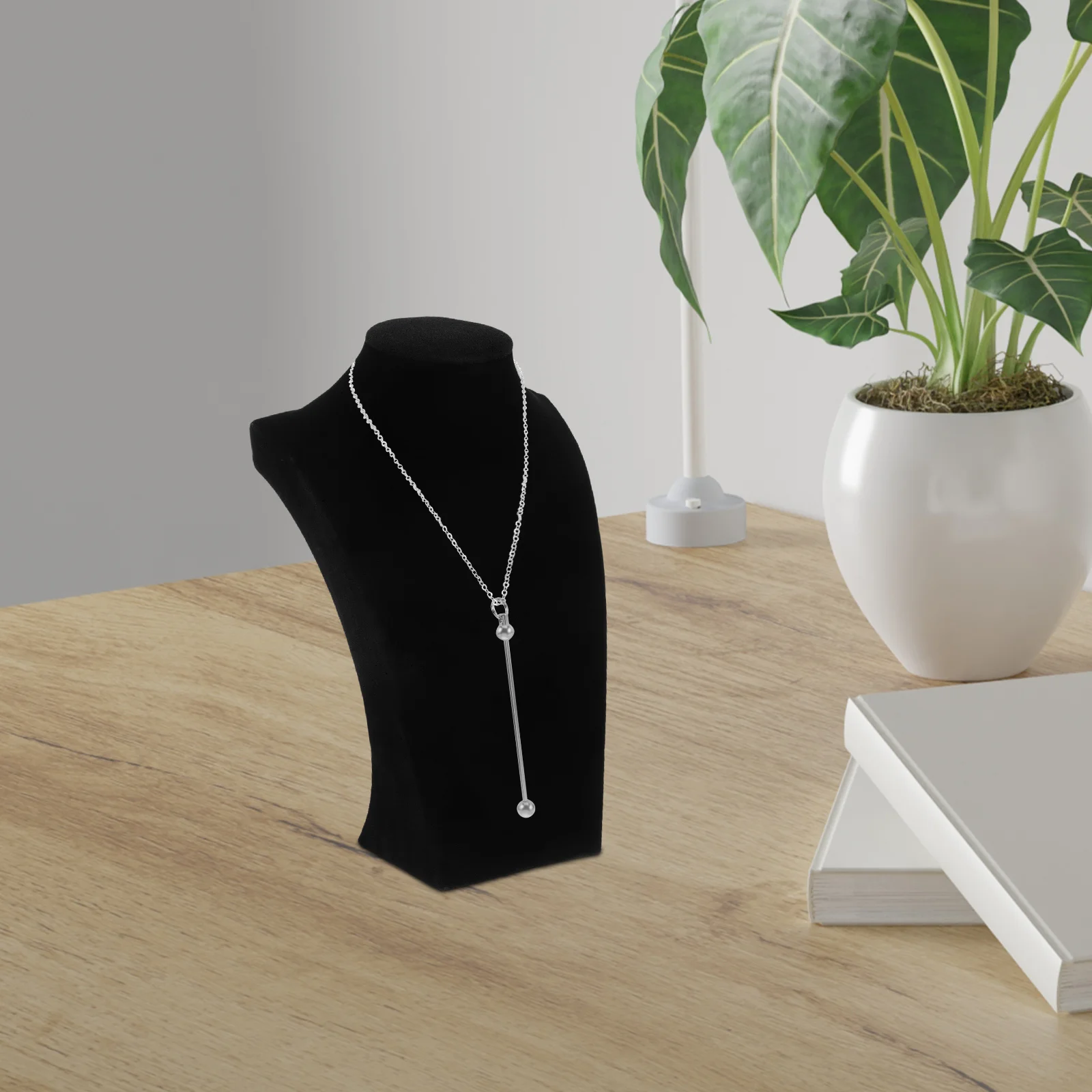 

Necklace Display Rack Jewelry ganizer Lightweight Sturdy Plastic PU Material Storage Earrings Stand Classic Gift Wedding