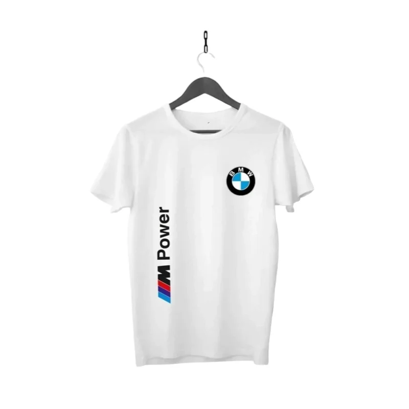 

Футболка BMW 2025 года, футболка для спортивных автомобилей и клубов, мужская и женская хлопковая уличная одежда с короткими рукавами для гонок