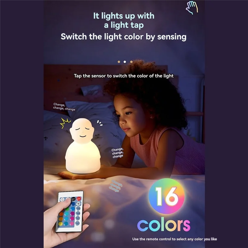 FFYY-Breathing Buddha Lamp Breathing Lamp Guided Visual Meditation Tool For Mindfulness,Anxiety Relief Restful Sleep