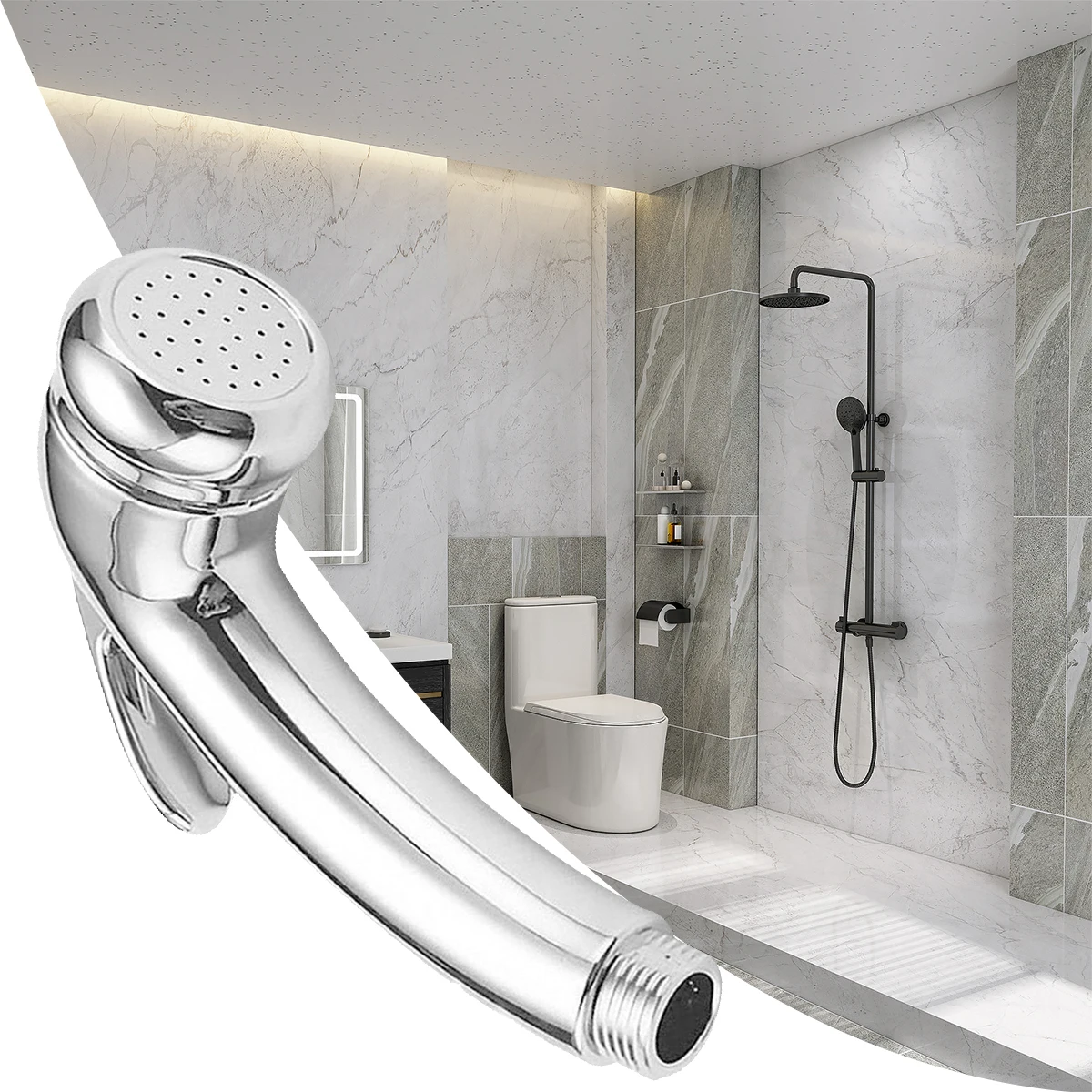 

1Pcs CREATIVE Bidet Toilet Sprayer Head Handheld Bidet Faucet Spray For Sanitary Shattaf Shower Head Self Cleaning Accessories