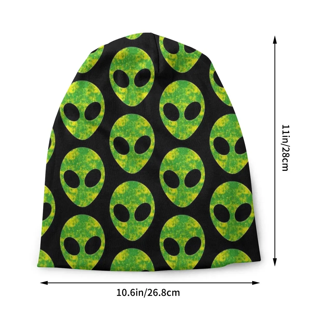 Pizzaboy Tie Dye Alien Bonnet Hat Knit Hat Casual Street Skullies Beanies Hats Invader Zim Gir Summer Warm Multifunction Cap