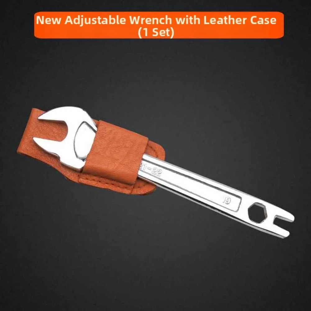 

Набор гаечных ключей для строительных лесов с кожаным чехлом, термообработанный, с плавным механизмом регулировки, как показано на фото