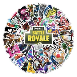 50pcs Fortnite Waterproof Sticker Graffiti Personalized Game Character Scooter Gaming Handbooks Computer Decoration Sticker
