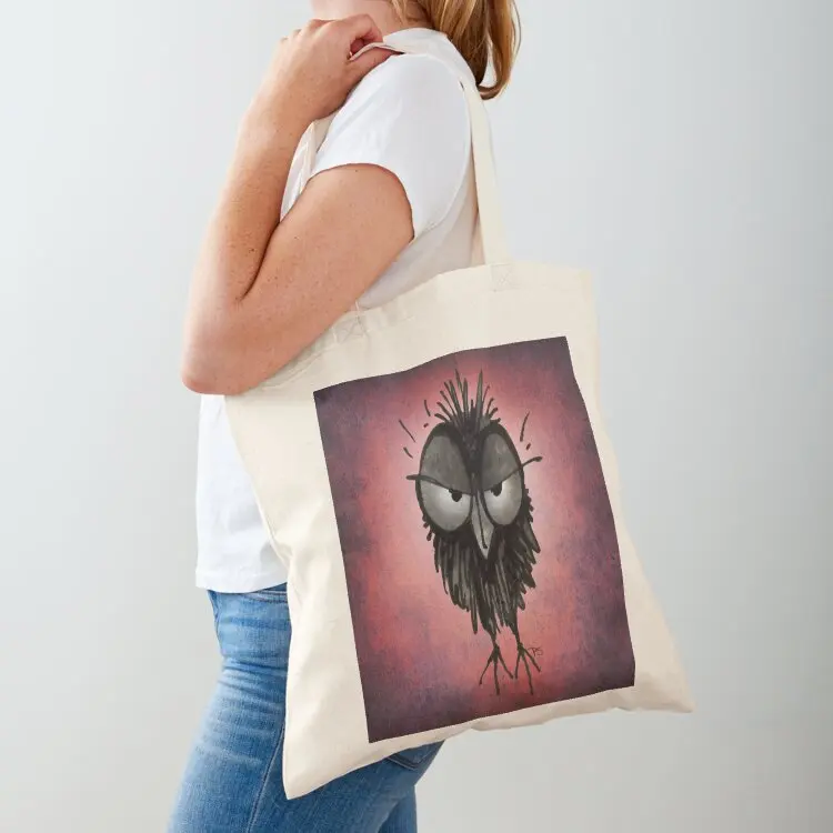 

Funny Irritable Owl Tote Bag Women's bags tote bag men's Beach bag canvas tote bags