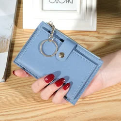 Trendy Ultra-thin Coin Purse Multi-functional Card Case Portable Travel Zipper Card Case