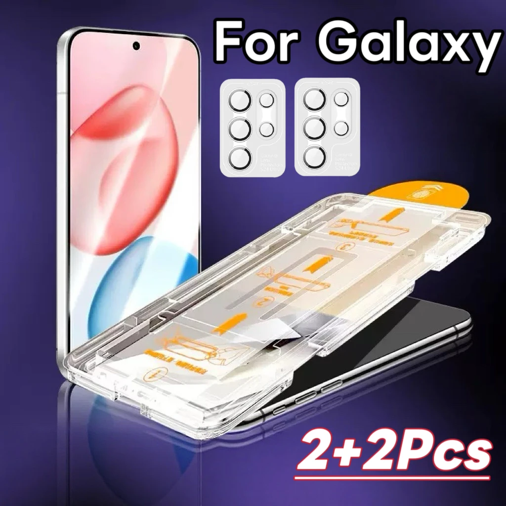 

HD Screen + Camera Lens Protector 2Pcs Each Bundle, Compatible with Galaxy S Series