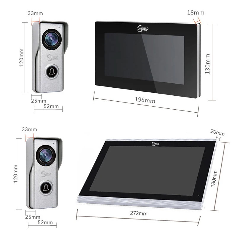 Imagem -05 - Impermeável Touch Screen Campainha Tuya Inteligente Sistema de Vídeo Intercom Wifi Telefone da Porta de Casa Metal 1080p 10