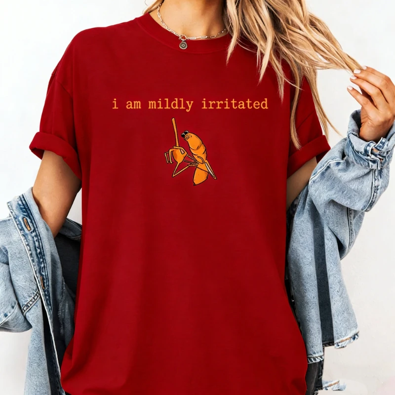 أنا مهيج معتدل ماركوس دودة ميمي الدماغ روت روبرت مساعدة القبيح تي شيرت مطبوع بلايز موضة عادية نمط قصير الأكمام #6