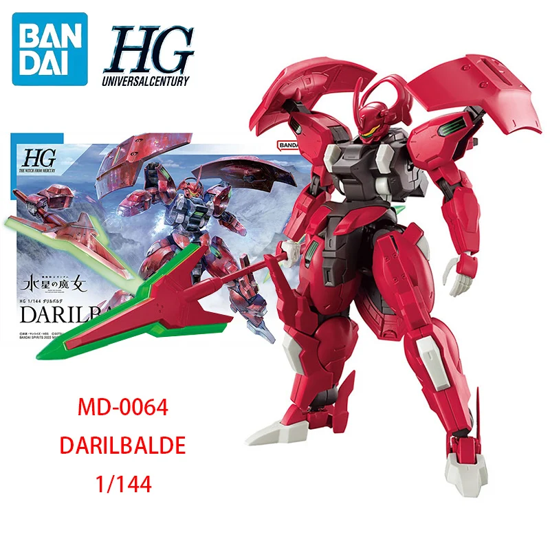 

В наличии BANDAI Mobile Suit Gundam: the Witch from Mercury HG 1/144 MD-0064 DARILBALDE, сборные модели Ver. Модель фигурок аниме