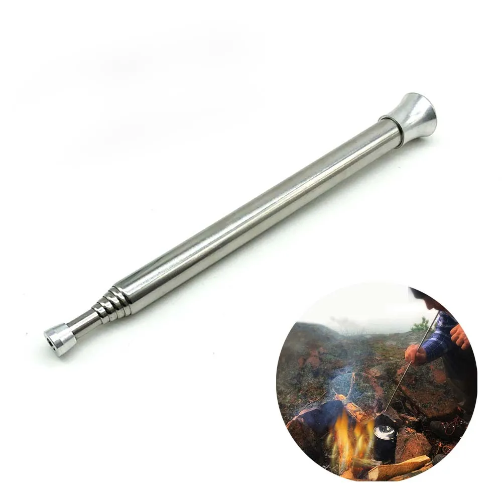 Camping Cooking Blow Fire Tube Portable Outdoor Portable Camping Supplies Fire Starter Tube Retractable Camping Blow Pipe