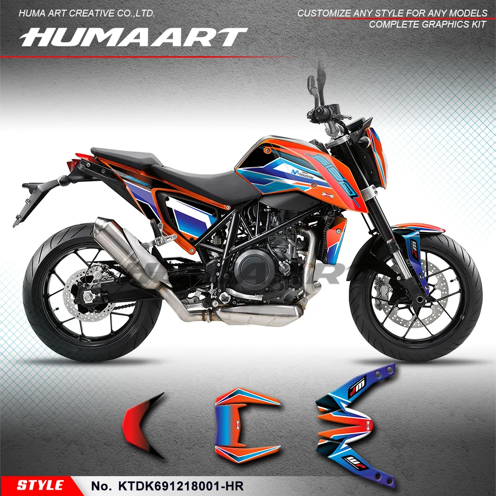 

Графическая наклейка huпера для KTM DUKE 690 2012 2013 2014 2015 2016 2017 2018, KTDK691218001-HR