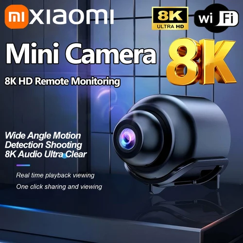 Minicámara HD de 1080P, videocámara inalámbrica con visión nocturna, detección de movimiento, videocámara de seguridad para el hogar, grabadora de Audio IP