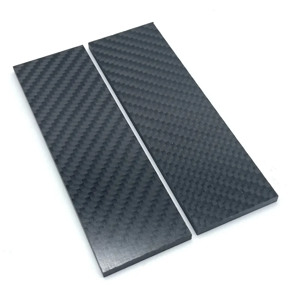 3K Texture Carbon Fiber Plate 130×40×6mm Knife Handle Scales Blank CNC Machining DIY Composite Board