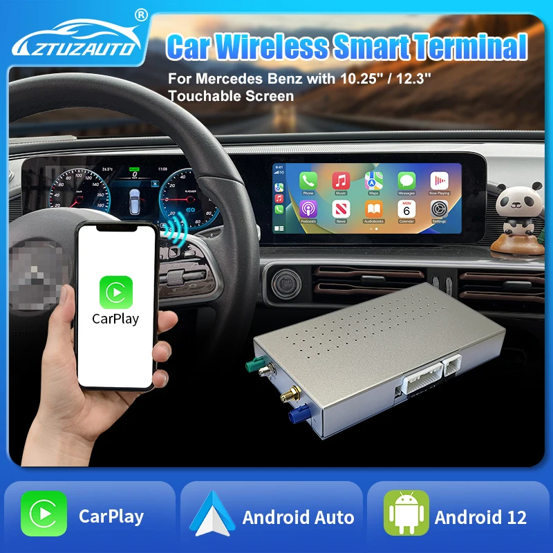 

Wireless CarPlay For Mercedes NTG6.0 Android Auto W118 A180 A200 A45 A63 GLA CLA W176 B200 B180 W117 W213 W206 W222 MBUX