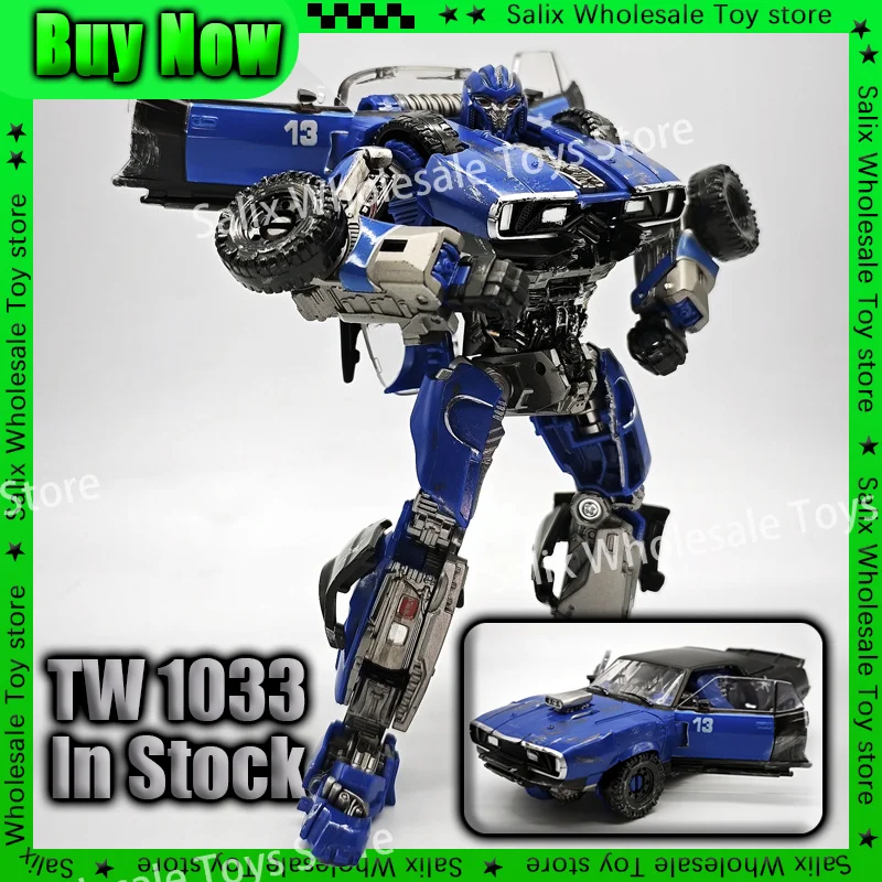 In Stock BAIWEI TW-1033 Transformation Action Figure Collection KO SS46 Jolt Bouncing Ball Blue Warrior Robot Toy Customized