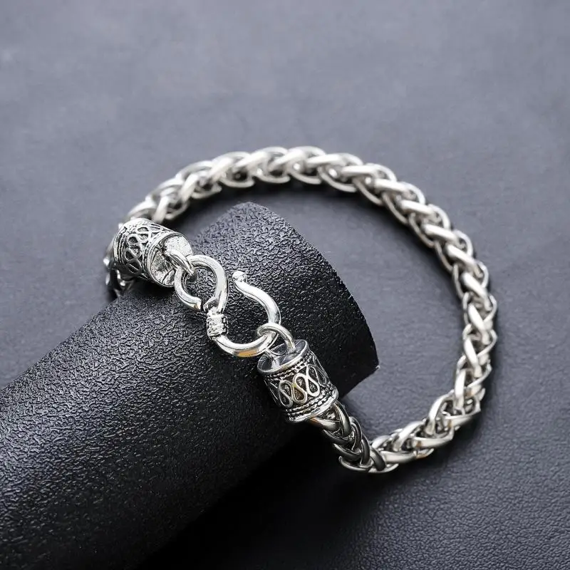 Edelstahl-Armbandkette, Retro-Klassiker, Unisex-Schmuck, anlaufgeschützt, für Hochzeit, Verlobung, Party, Alltag, Geschenke für Paare – Detail 6