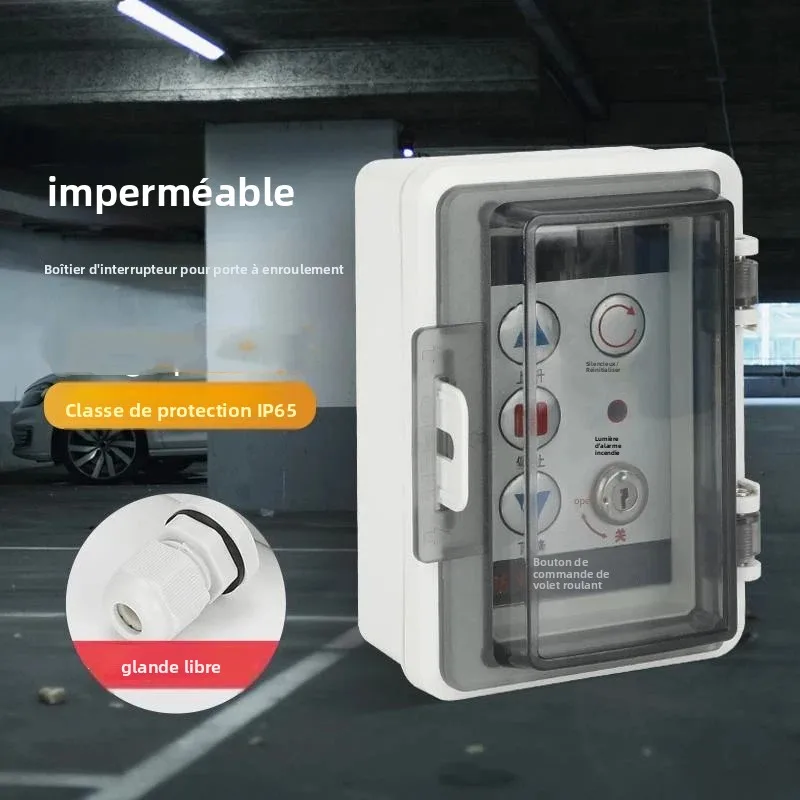 Boîtier extérieur coupe-feu pour interrupteur, à trois/quatre boutons, électronique, anti-humidité, anti-touch, pour une sécurité accrue des garages et des centres commerciaux