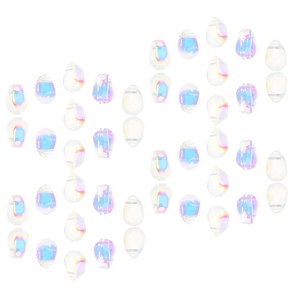 

150Pcs Water Drop Beads Jewelry Making Loose Beads DIY Craft Charms for Necklace Bracelet Home Decoration Jewelry