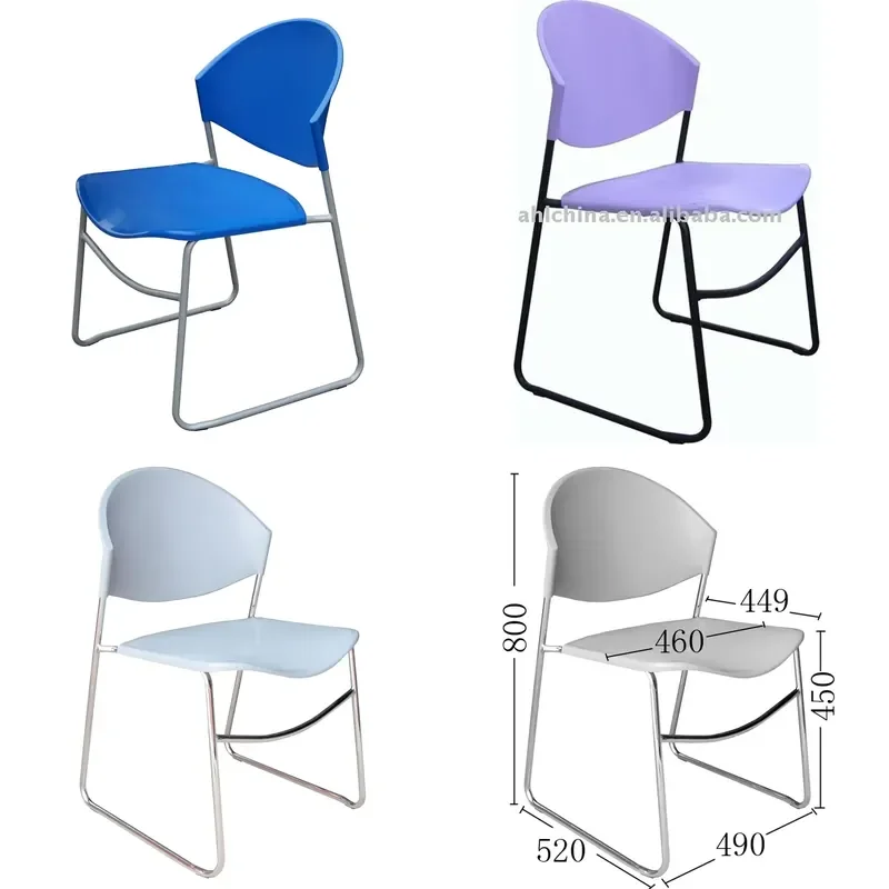 Stackable Metal Waiting Chair for Outdoor School Hospital Hotel Workshop Various Applications Durable Seating Solution