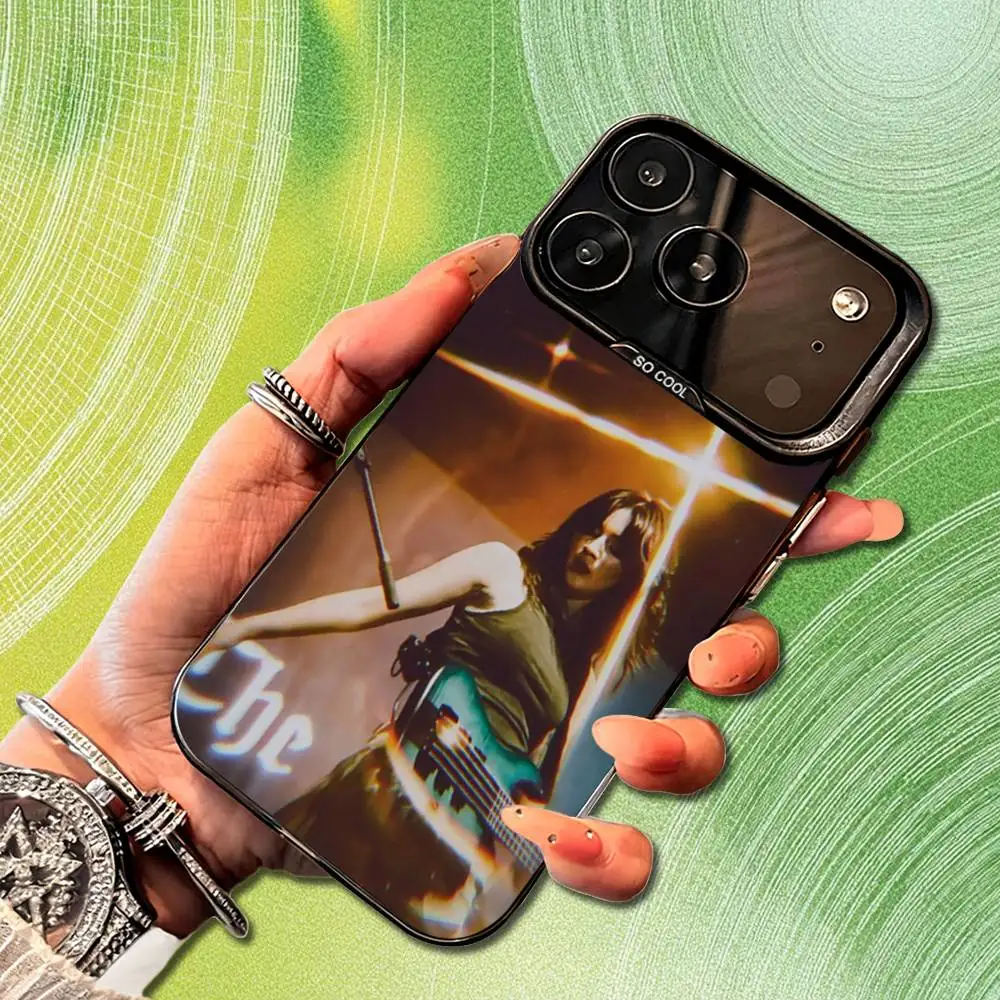 Funda de teléfono Rock Band T-The W-Warnings para iPhone 14,17,13,12,11,16,15,Mini,Pro,SE,XS,MAX,funda de silicona negra mate