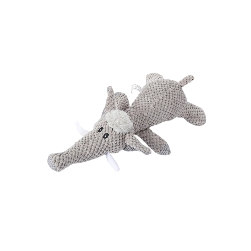 Chien en peluche loup mousse