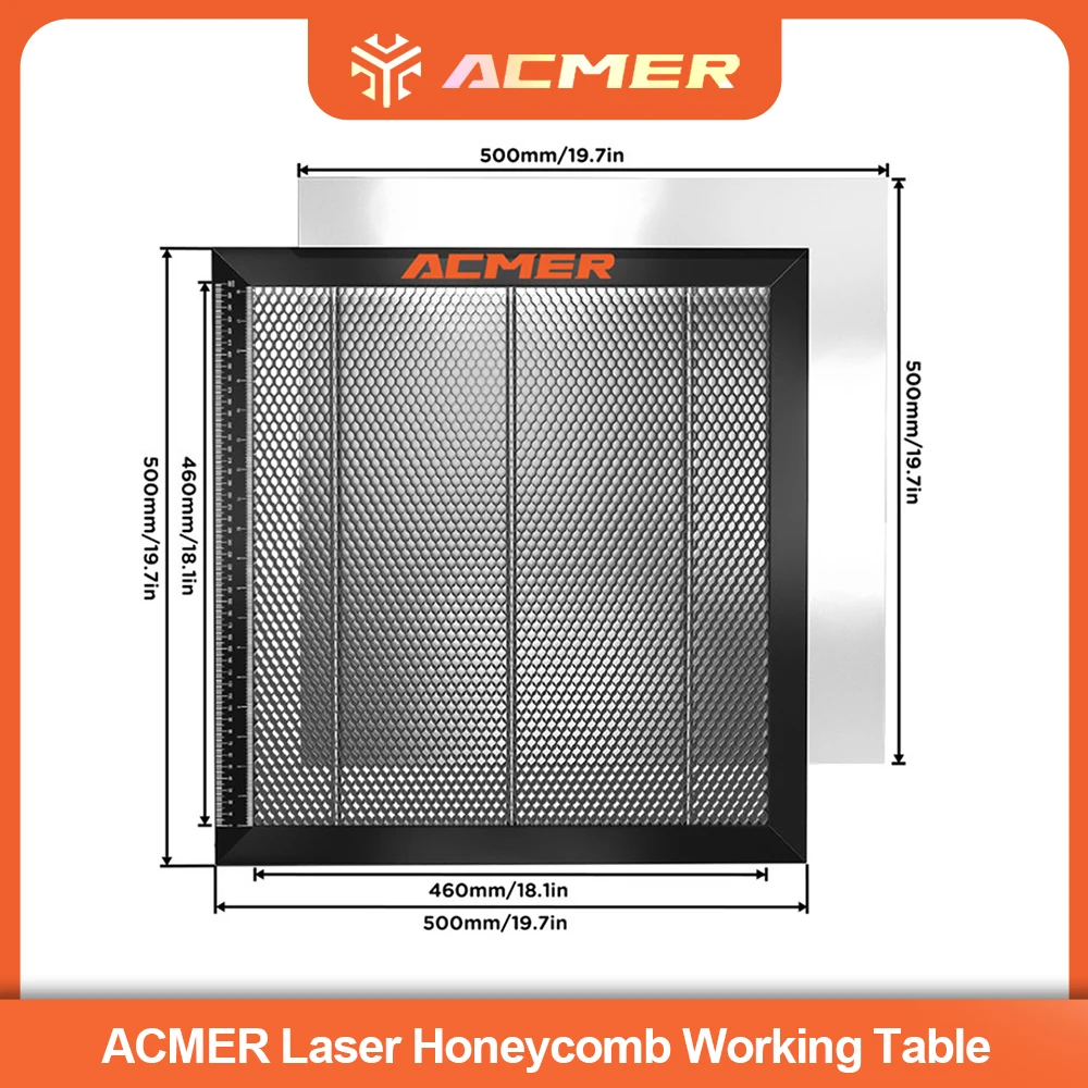 

Универсальный рабочий стол ACMER Laser Honeycomb с защитой для рабочей поверхности, вытяжкой дыма, фиксирующими штифтами и алюминиевой пластиной
