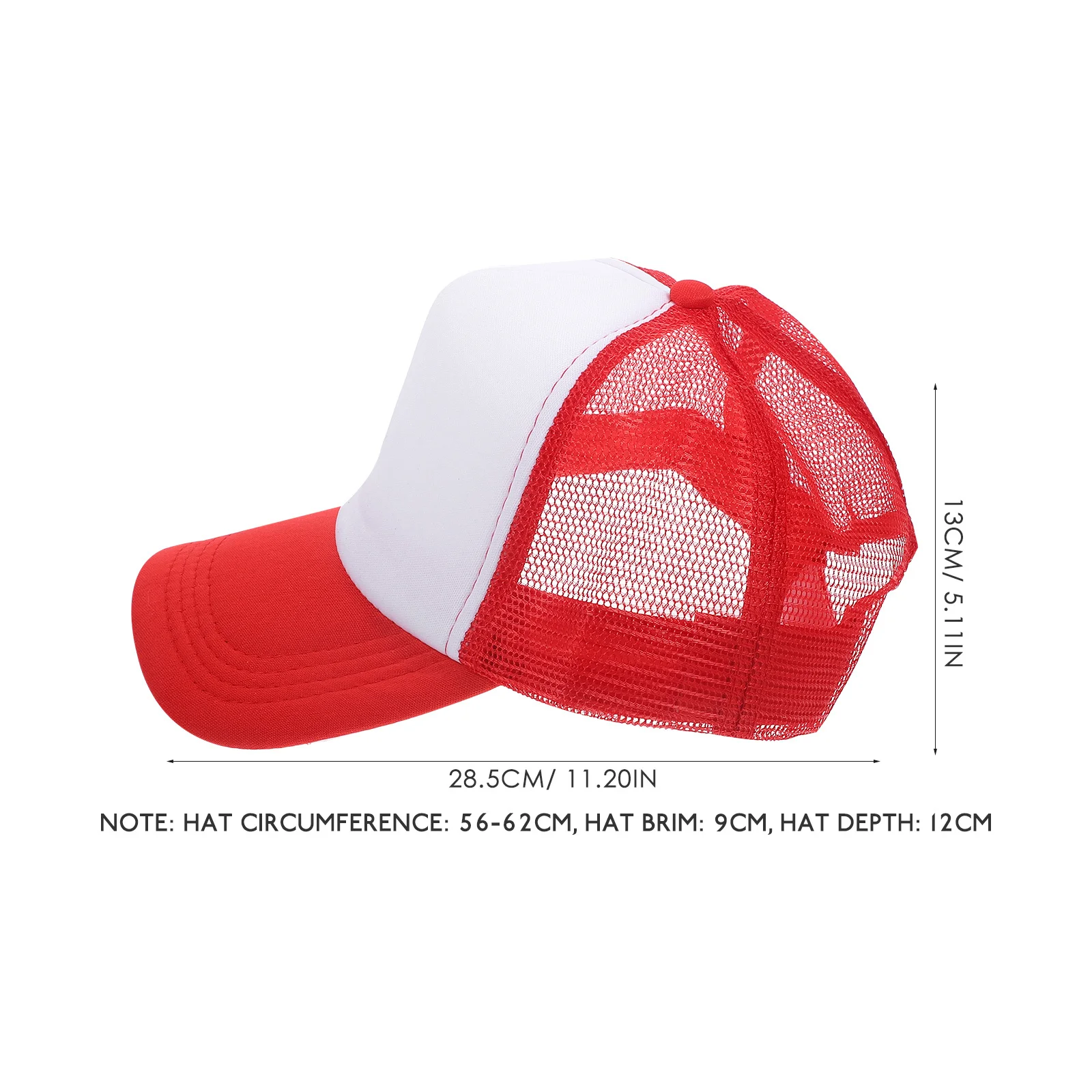 

10Pcs Mesh Baseball Caps Blank Sublimation Hats Lightweight Breathable Outdoor DIY Heat Transfer Hats for Men Women