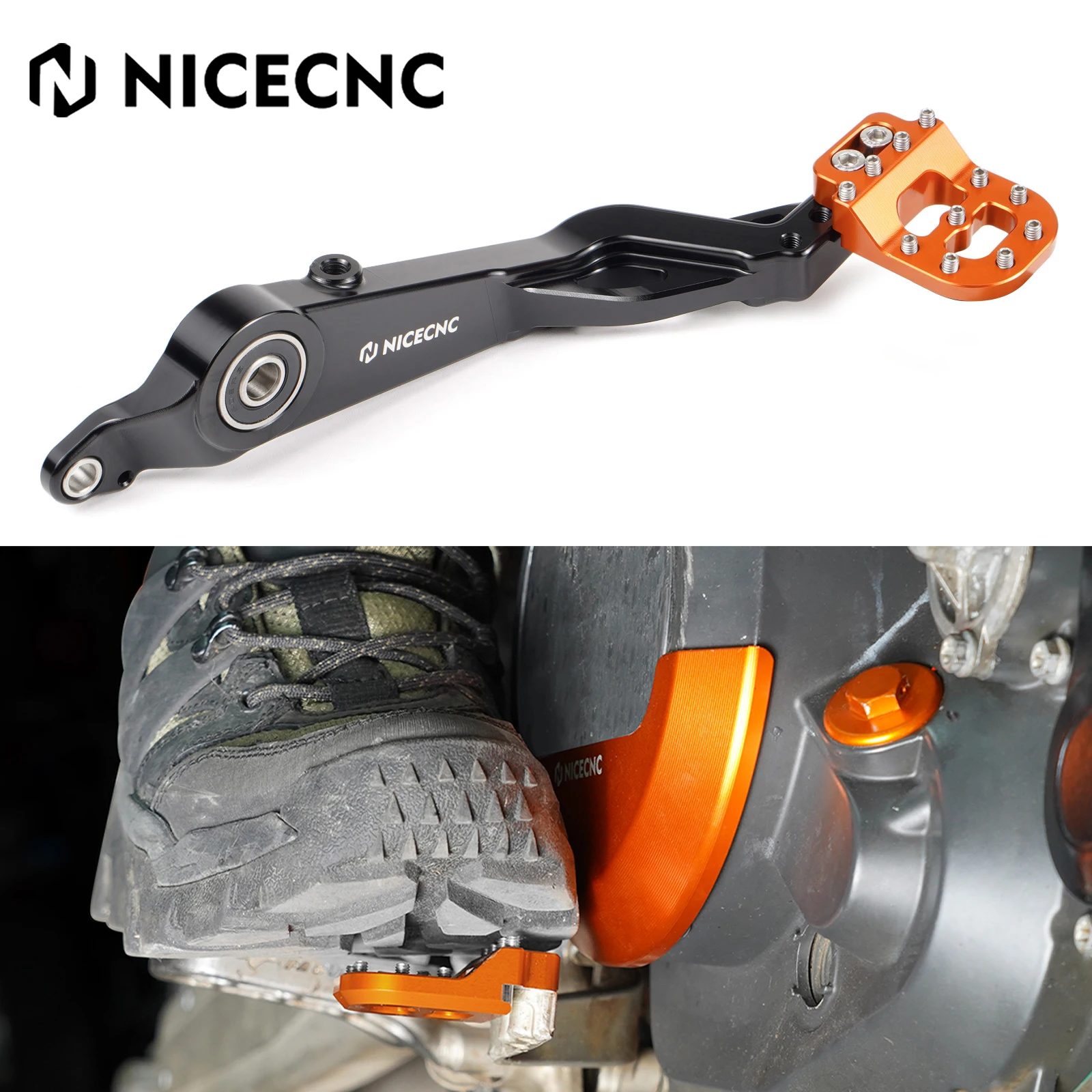 

For KTM 390 Adventure 2020-2024 Adjustable Rear Brake Pedal Lever Step Tip Plate 390 Adventure 250 Adventure 2021 2022 2023 2024