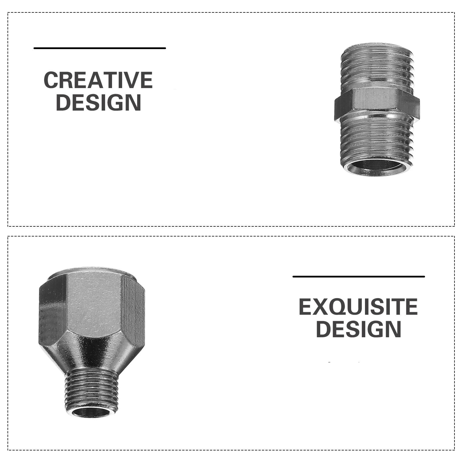 

Airbrush Adaptor Quick Release Connector Conversion Fitting for Hose Metal Accessories Rustproof Durable Suitable for Car