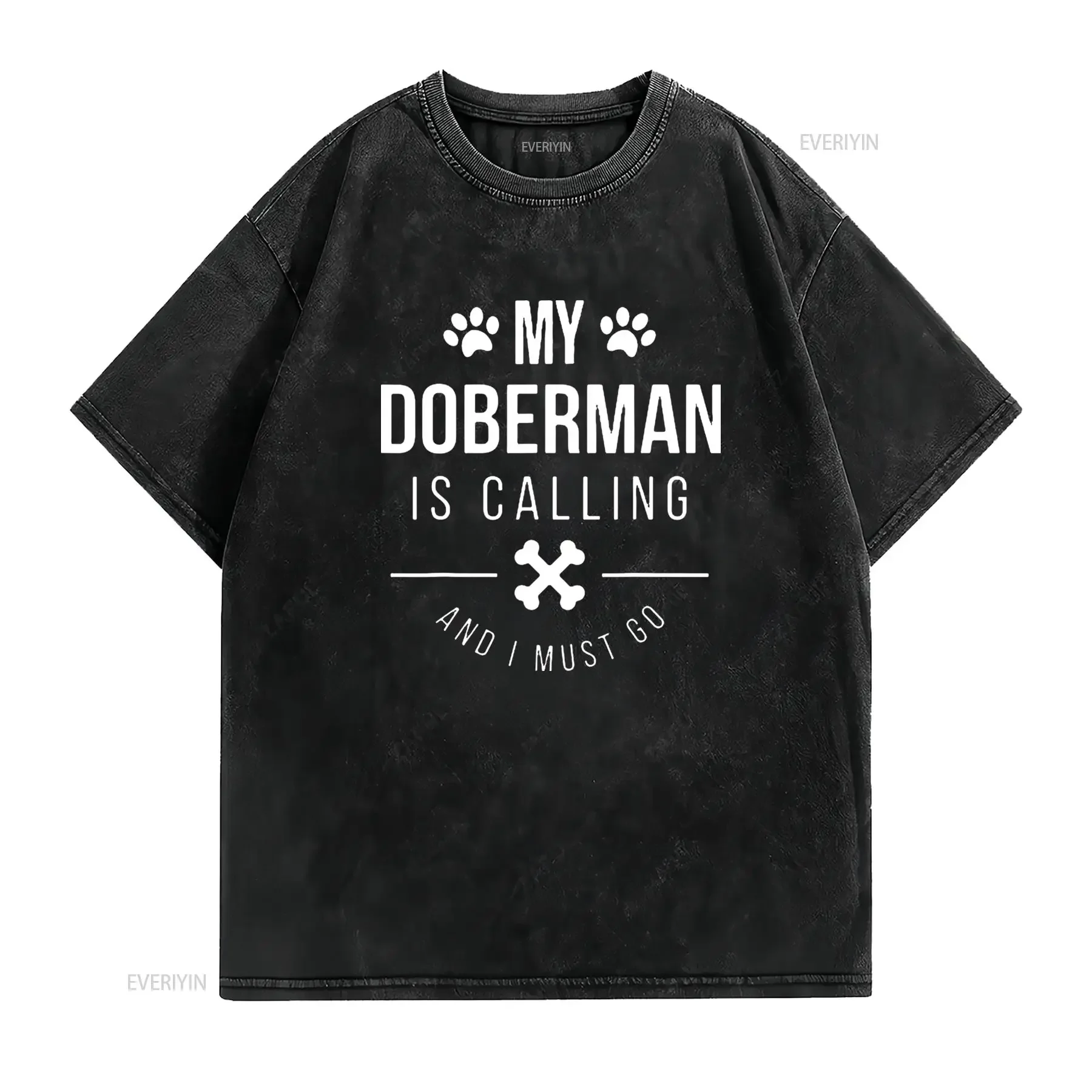 Doberman Dog T Shirt Dobie Womens Calling Must Go Black X Large vintage Washed graphic Stretched Breathable Stylish streetwear