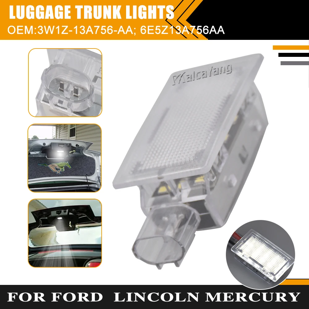 1X For Ford Mustang Edge Explorer Fusion Crown Victoria Lincoln Mercury LED Courtesy trunk cargo Light luggage compartment Light