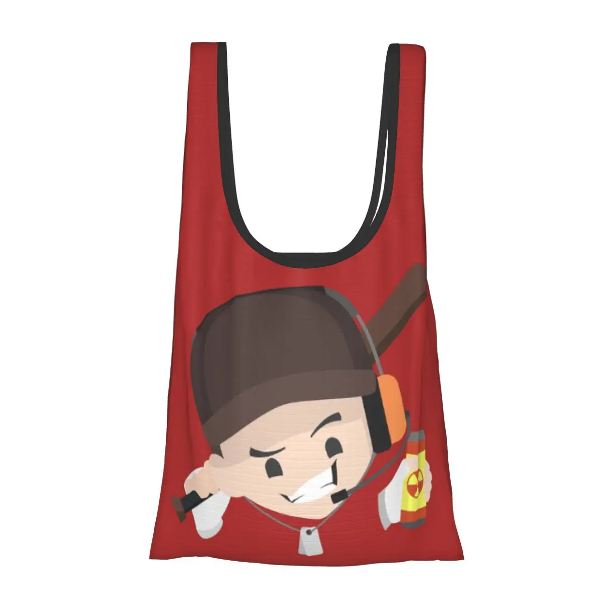 

Team Fortress 2 Portable Tote Shopping Bags Large Capacity Shopper Bag Groceries Handbag Shoulder Bag