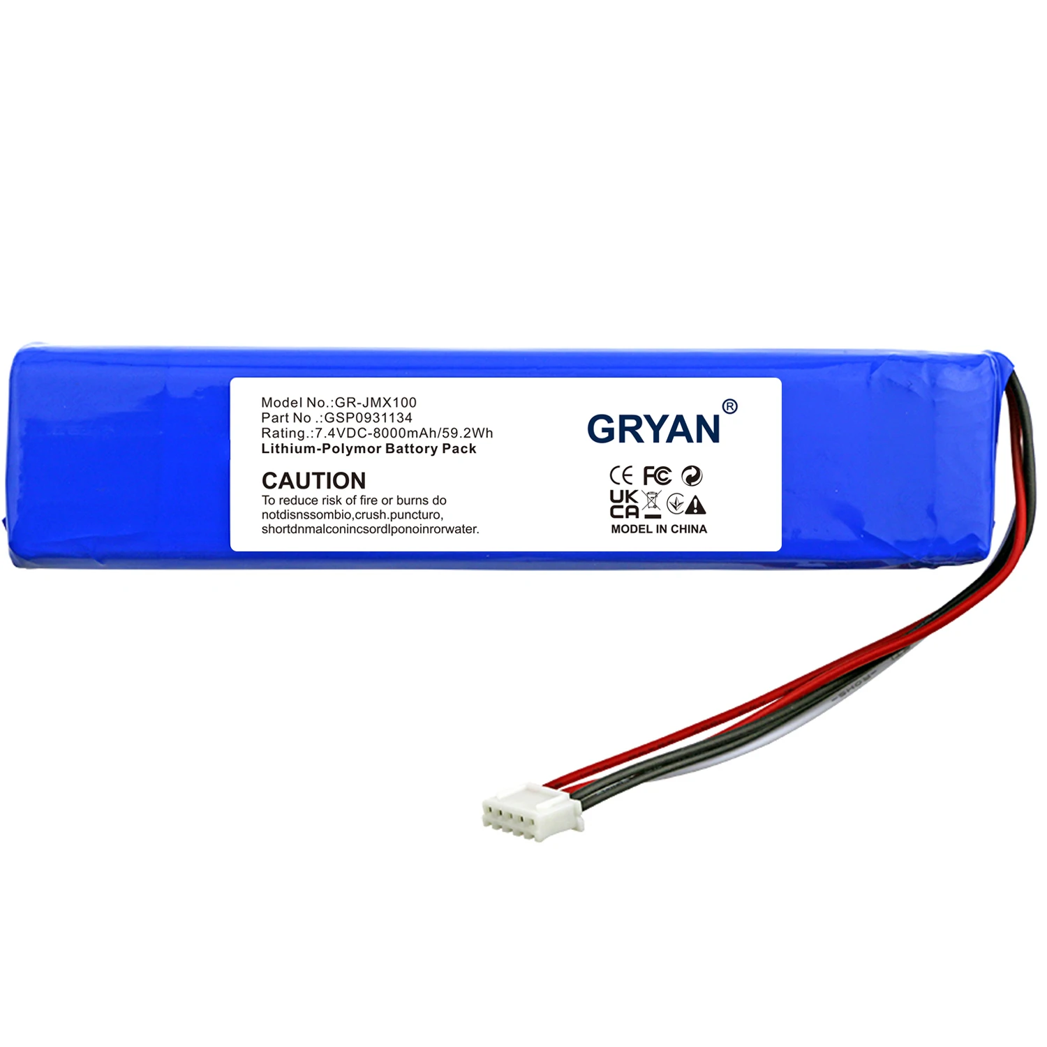 7.4V 8000mAh Battery GSP0931134 Speaker Battery for JBL XTREME / Xtreme 1 / Xtreme1 wireless bluetooth Batteries