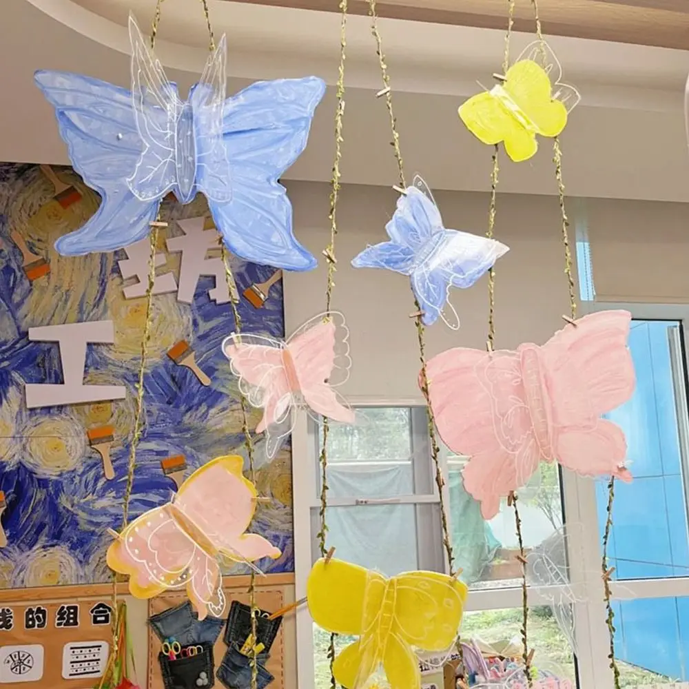 Double Layer Paper Butterfly DIY Material DIY Handmade Three-dimensional Drawing Paper Transparent Hand Drawn Hand Drawn Paper