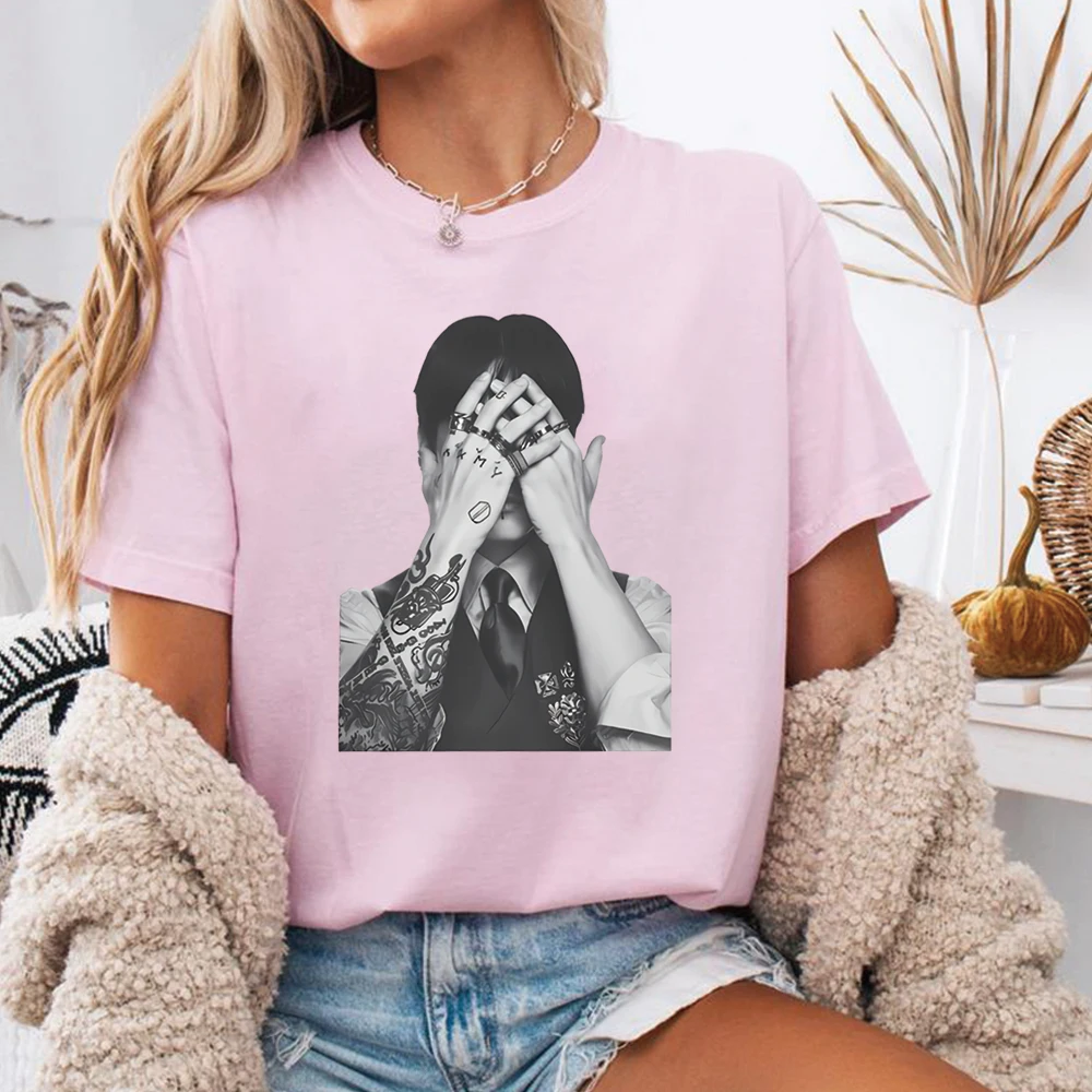 Vintage K-Pop Idol Grafik T-Shirt 2026 World Tour T-Shirt Koreanische Mode-Shirts Herren Damen Casual Tee Kurzarm-Oberteile Fan-Geschenk – Detail 10