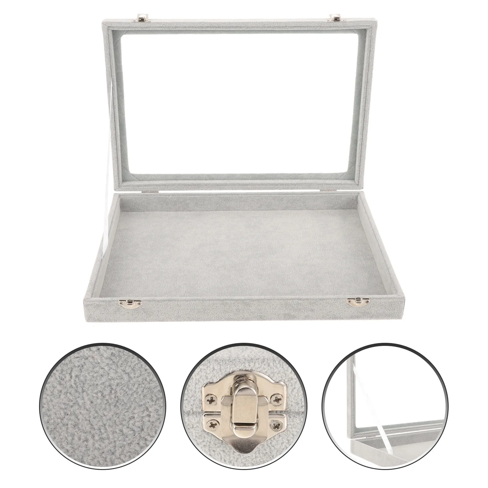 

Вместительный футляр для медалей, изысканный органайзер для украшений, коробка для хранения с крышкой, портативный защитный кейс для браслетов, ожерелий и серег