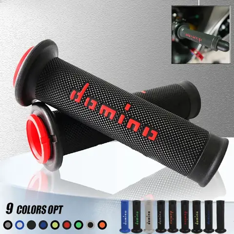 7/8 "22 24mm Motorcycle Grips Handle Bar for YAMAHA Universal Pit Bike Motocross Motorbike Rubber GEL Domino Grip Articles Moto