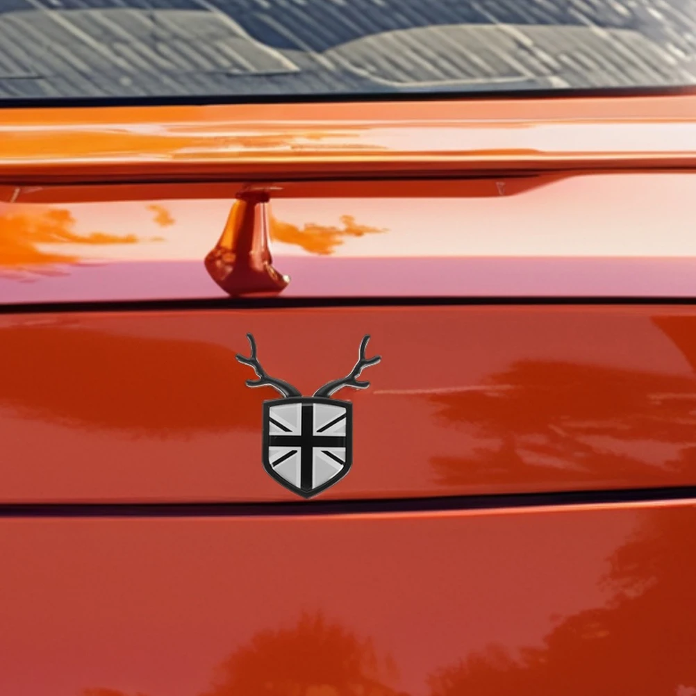 

2PCS UK Badge Car Trunk Exterior Decoration Car Automotive Badge 3D Car Emblems UK Flag Decals Car Badge De