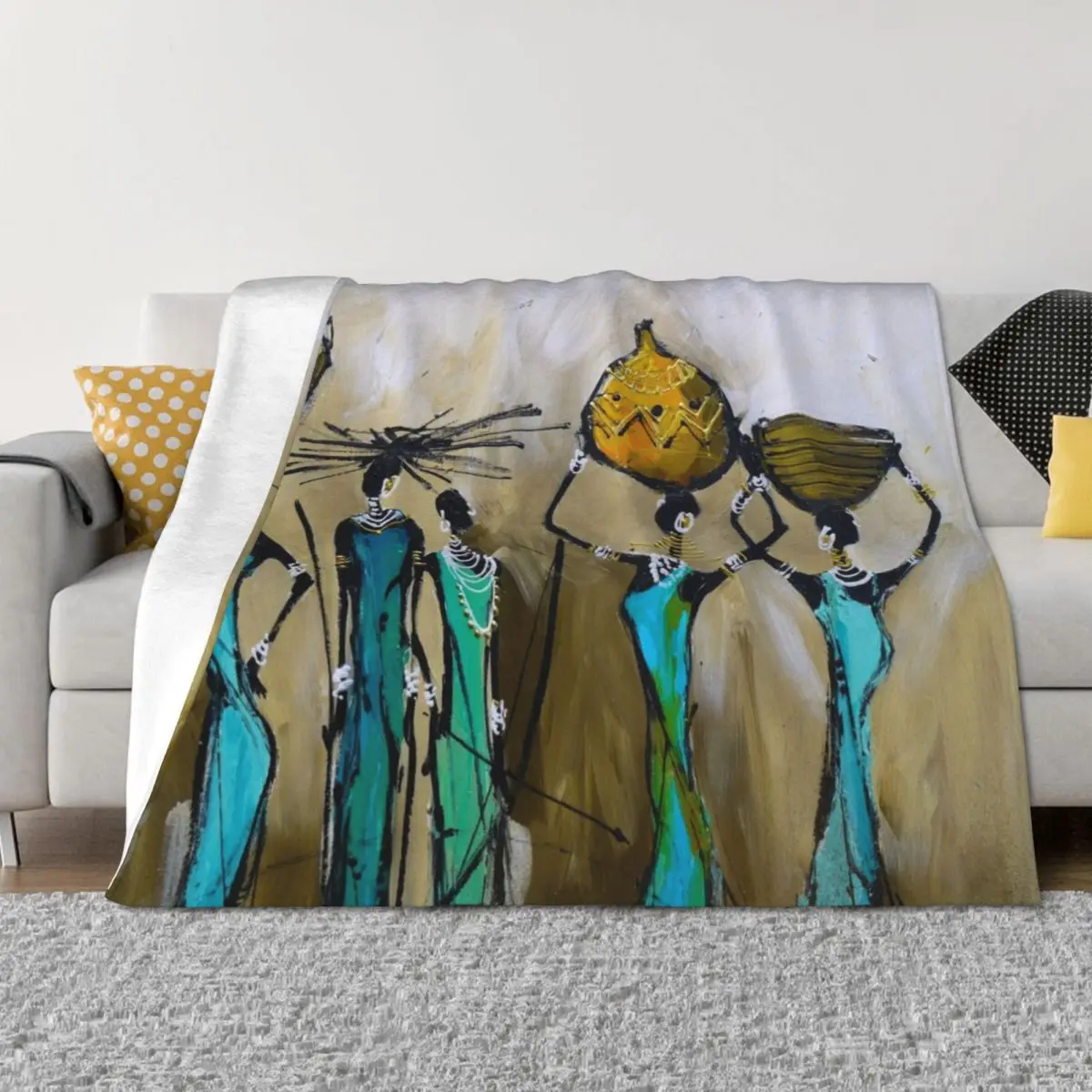 

African Pride Throw Blanket Travel manga Camping Blankets
