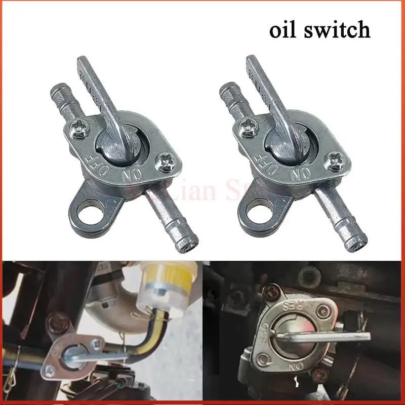 1/2/5/10PCS 6mm Motorcycle Scooter Fuel Tap Gas Petrol Valve Fuel Tank Switch Motorbike Mini Auto Key Ring On Off