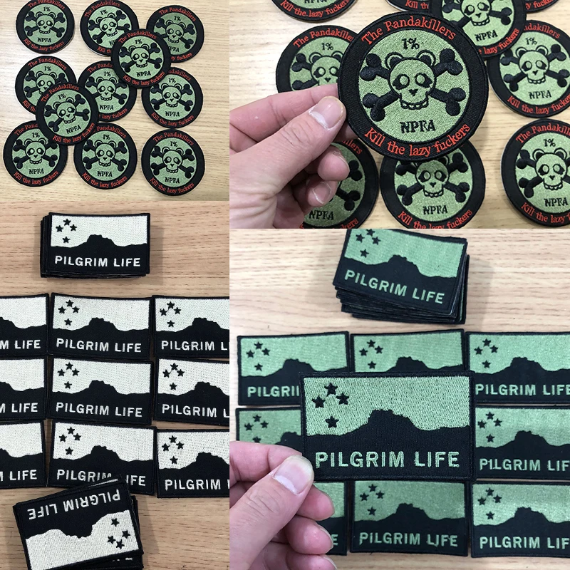 Custom Embroidered Logo Patches Your Design - Iron On/Thermoadhesive or Hook & Loop for Team Clothing Patch Embroidery Badges view 5