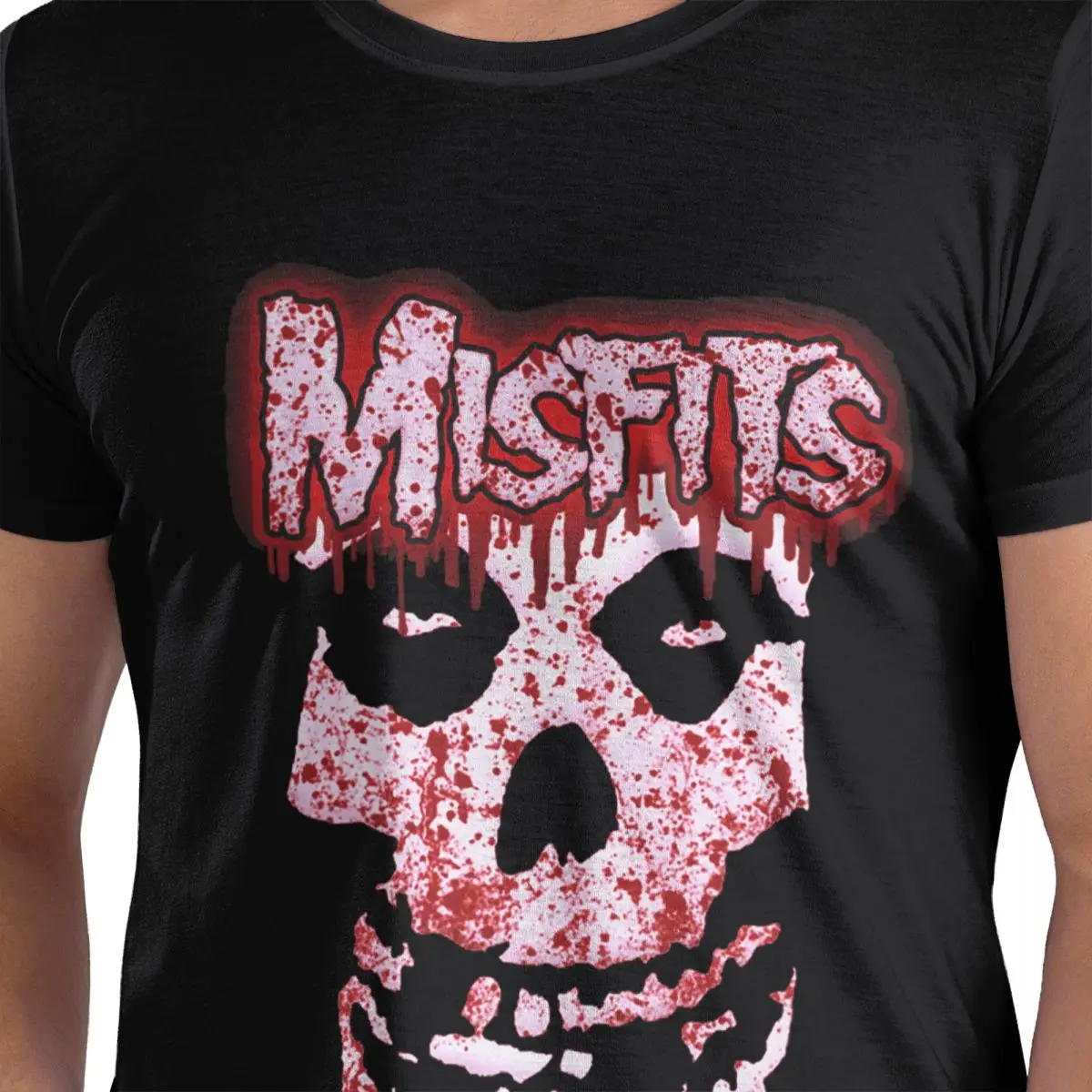 

Misfits Skull 100% Cotton T-Shirt Men's Classic T Shirts Men O-Neck Short Sleeve S-6XL